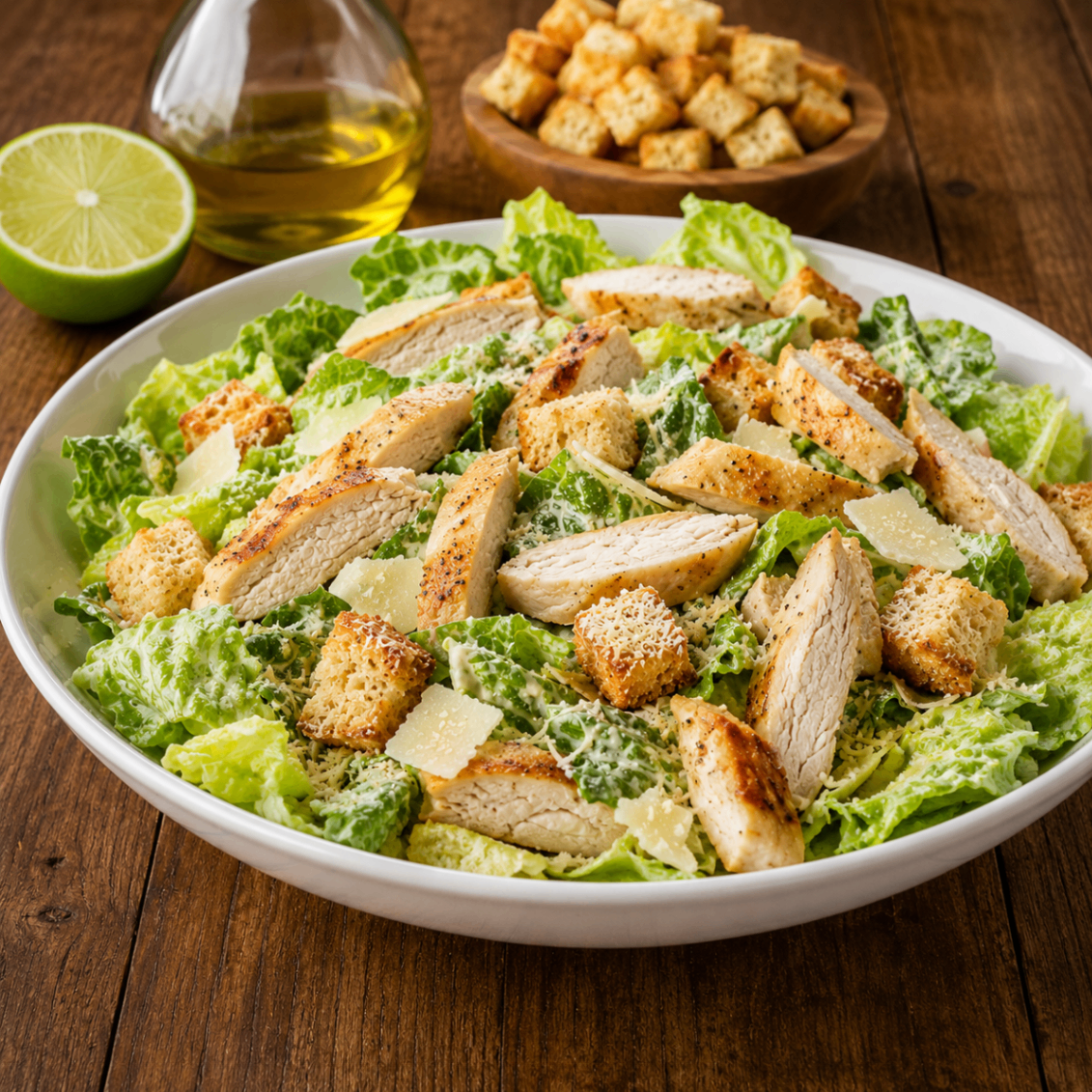 Salad Caesar com Peito de Frango