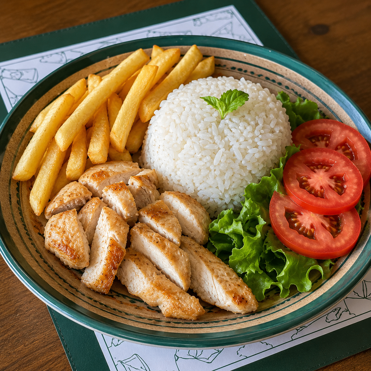 Arroz com Frango Fatiado - KIDS