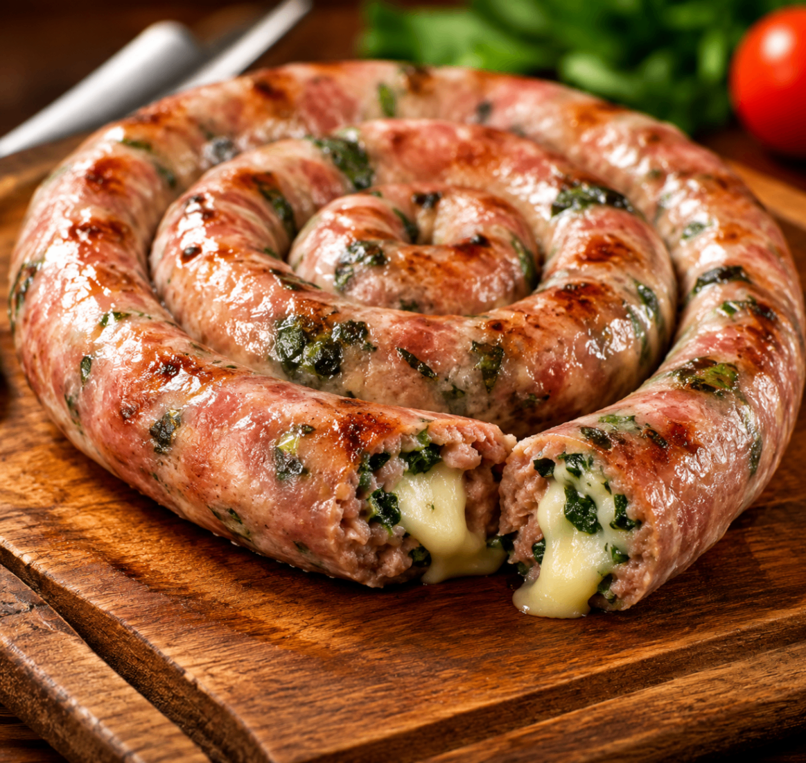 Linguiça Formiga Suína - Provolone com Rúcula